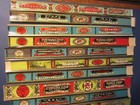 Lot Of 12 Old Antique Russian - Sardine   Anchovy Seafood   Fish Labels  Russia 