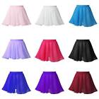 Girls Ballet Dance Skirt Basic Wrap Pull On Skirts Chiffon Gymnastics Dancewear