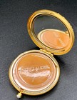 Vintage Est  e Lauder Gold Angel Compact Mirror   Rhinestone Cherub Design