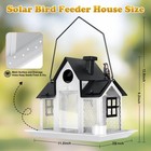 Solar Bird Feeders House Outside Hanging Metal Wild Bird Feeder Outdoors Large C