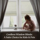 Kyler Cordless Roman Shades - Single Panel Lightweight Linen Blend Fabric Nat   