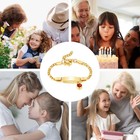 Custom Name Birthstone Bracelet Baby Children Newborn Jewelry Birthday Gift Kids