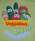 Veggie Tales Live 2010 Tour Green Vintage T Shirt Kids Xl  fit Tip   14 