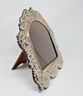 Large Sterling Silver Picture Frame  Repousse Italy Signed Photo Vintage Italian