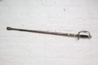 Us Civil War M1860 Officers Sword With Scabbard Rare Silver Finish-