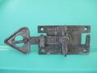 Vintage Antique Cast Iron Swing Arm Arrow Barn Door Fence Gate Turn Latch