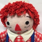 1960 s Raggedy Andy Doll Handmade Crochet Knitted Boy 29  Tall  vintage 