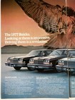 1977 Buick Electra Riviera Lesabre Two Page Print Ad