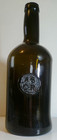 All Souls Common Room Oxford University Ascr Blown Black Glass Seal  Wine Bottle