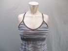 Athleta Size M Womens Gray Built-in Lined Bra Racerback Short Athletic Dress 913