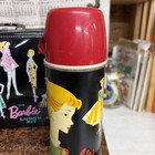 Vintage 1965 Original Barbie  Black Vinyl Lunch Box With Thermos 1962