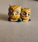 Vintage Mini Ceramic Glazed Owl Mcm Small Hoot