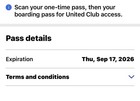 Two United Airlines Club Lounge One-time Passes Expire 09 17 26 Fast E-delivery