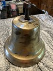 Vintage Brass Fire Truck Bell   Clapper 16lb Collectible Rare Sustains Long 