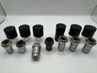 Bausch   Lomb Microscope Objective Lens Lot Brass 10x 43x 97x Oil Rochester Ny