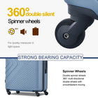 3 Piece Hardshell Luggage Set Hardside Lightweight Suitcase With Tsa Lock Spinne