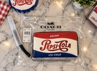 Coach Pepsi Cola F26389 Limited Edition Leather Zip Wristlet Wallet Nwt