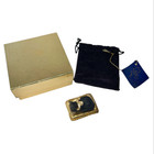 Vintage Est  e Lauder Frosted Black Cat Solid Perfume Compact