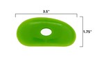 Green Medium Firm Silicone Pottery Ribs   Ultimate Ceramic Sculpting Tools Set B