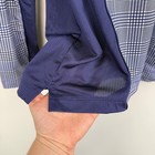 Peter Millar Sun Comfort Womens Large Golf Ezgo Pullover Shirt Plaid Blue Zip