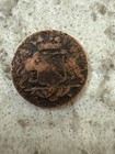 1753 Dutch East India Company Copper Coin - 1st Ny Penny - Shipwreck Sea Salvage