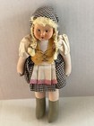 Vintage Poland Doll 11    Tall  Pig Tails Possibly Celluloid Face Pre Owned