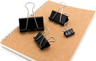 Binder Clips Paper Clamps Assorted Sizes 100 Count  black   X Large  Large  Medi