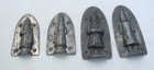 Father Christmas Santa Antique 2 Chocolate Molds 4 1 2  And 3 1 2 
