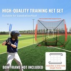 Uimoso 7x7 Ft Baseball Training Net For Hitting And Pitching Practice With Zone
