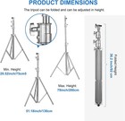 Stainless Steel Heavy Duty Photography Light Stand 9 2ft 2 8m Air Cushioned S   