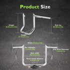 12  Pre-wired Ape Bagger Handlebar For Harley Electra Street Road Glide 96-06