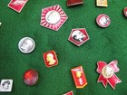 Lot Of 80 Plus Vintage Russian Ussr Lenin Soviet Pins With Display Case
