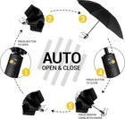 Travel Inverted Umbrella Compact Windproof Folding Portable 48-inch
