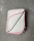Carters Baby Blanket Quatrefoil Moroccan Pink Reversible White Sherpa Soft Lovey