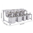 Stainless Expandable Spice Rack 13 8 -23 6  Seasoning Organizer Holder W 8 Pans