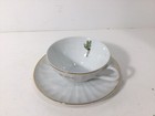 Vintage Disneyland Tinkerbell Cup   Saucer Walt Disney Productions Gold Trim 2   