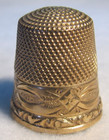  1251 10k Gold  Thimble - Stern Bros    Goldsmith  size 10 