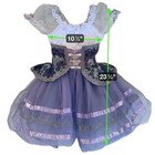 Weissman Girls Purple Pageant Costume Dress Xsc Sequin Lace Tulle Ballet Dance