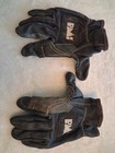 Vtg 90s Pmi Tactical Leather Rappel Belaying Climbing Gloves - Caving Rope 