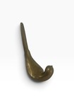 Solid Brass Bird Figurine Mid Century Modern Mcm Songbird Sculpture