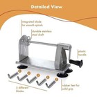 Stainless Steel Vegetable Spiralizer - 5 Blade Zucchini Noodle Maker - Industria