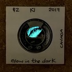 2017 Canada Toonie 2 Dollars Glow In The Dark Dance Of The Spirits Colour Coin O