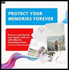Self Adhesive Laminating Sheets 120 Pack 10 Mil Variety Sizes Letter Photo Id