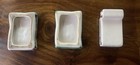 Lot Of 3 Vintage Camel Cigarette Crushed Hard Pack Ceramic Ashtrays Wrinkled