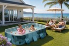 Foldable Swimming Pool Above Pool Adult Kiddie Pool Outdoor Rectangular 2 1m-3m 