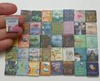 Mini Books For Dollhouse  Miniature 40 Tiny Books  3 4  X 1 2   Soo Cute  