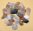 Five 5 Authentic Ancient Indian Arrowheads  field Grade A  Random Select Grabbag