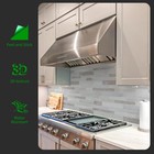 Longking 10-sheet Marble Peel   Stick Backsplash Tile For Kitchen  Self-adhesive