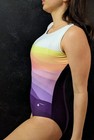 Destira Gymnastics Leotard Flip Side Multi-color Printed Size Cm