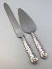 Kings Pattern Sterling Silver 2 Piece Cake Knife And Server  English Hallmarks